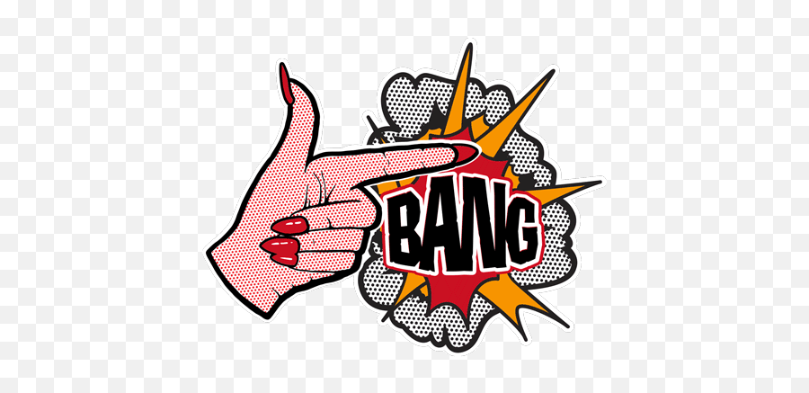 Finger Bang Me - Bang Bang Sign Finger Emoji,Bang Logo
