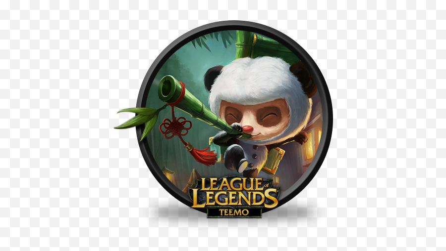 League Of Legends Teemo Panda Icon Png Clipart Image - League Of Legends Teemo Emoji,League Of Legends Logo Png