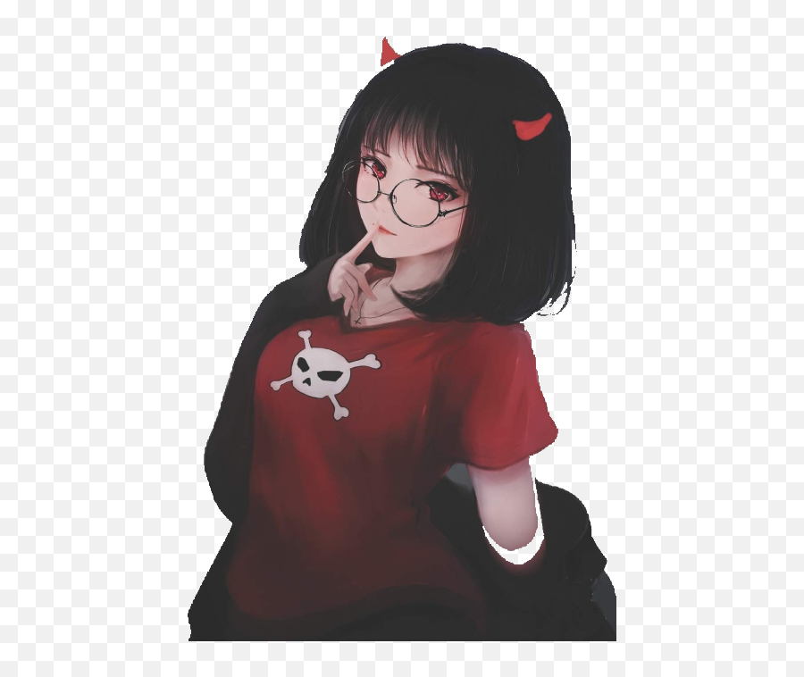 Cute Devil Girl Anime Transparent - Cute Anime Devil Girl Emoji,Anime Girl Png