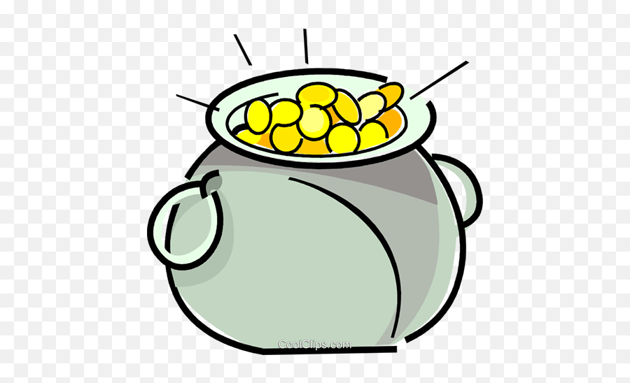 Download Pot Of Gold Royalty Free Vector Clip Art Emoji,Pot Of Gold Png