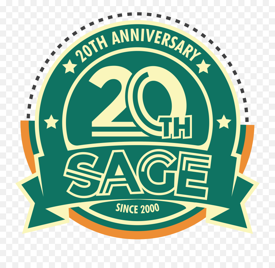 Sage 20th Media Kit Splash Screens - Sonic Ameture Game Expo 2000 Emoji,Sage Logo