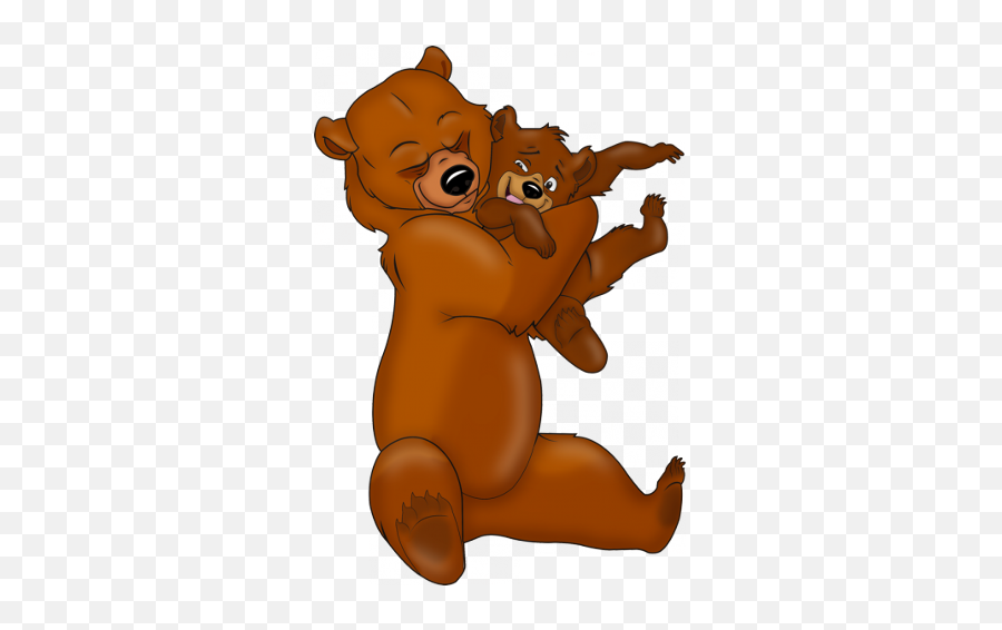 Mother And Baby Bear - Clipart Mama And Baby Bear Emoji,Brown Bear Clipart