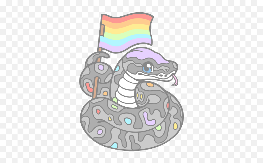 Fursona Pins - Pastel Ball Python Emoji,Axolotl Clipart