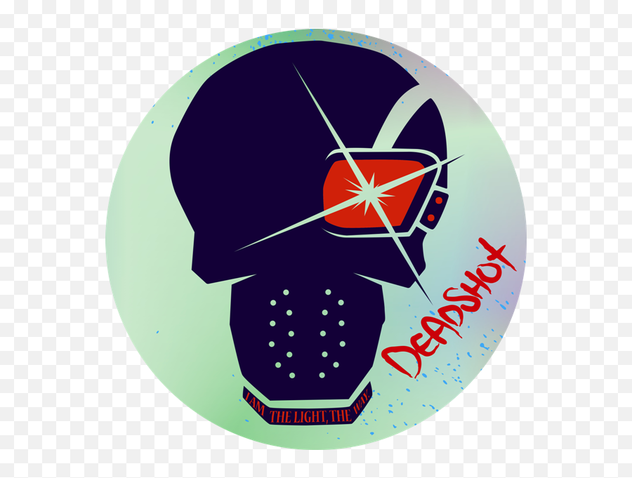 Sticker Emblem Logo Deadshot Emoji,Deadshot Logo