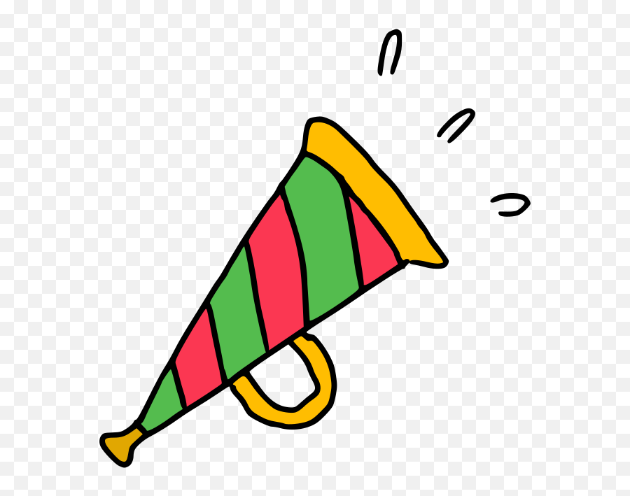 Christmas Trumpet Clipart Free Svg File - Cone Emoji,Trumpet Clipart