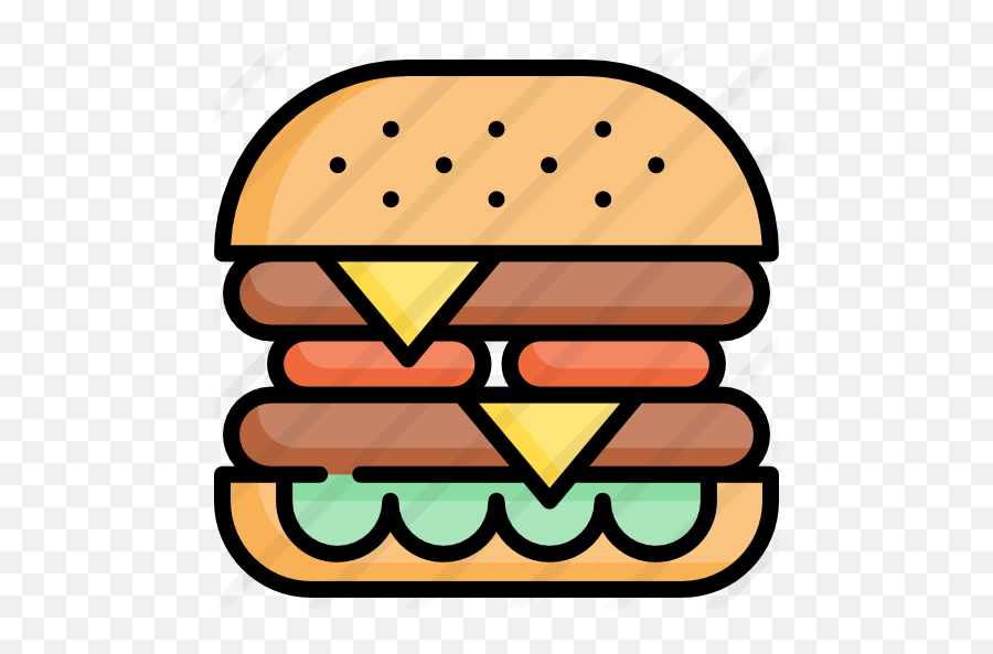 Burger - Free Food Icons Emoji,Hamburger Menu Png