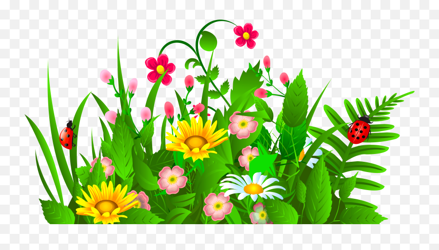 Community Events Calendar - Grass With Flower Clipart Png Emoji,Grass Clipart Transparent