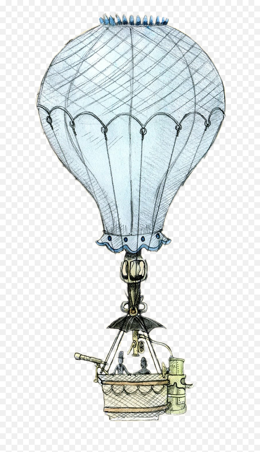 Victorian Lady Hot Air Balloon - Vintage Hot Air Balloon Png Emoji,Vintage Hot Air Balloon Clipart