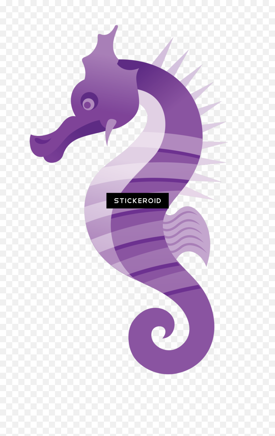 Purple Seahorse Clipart Png - Portable Network Graphics Emoji,Seahorse Clipart