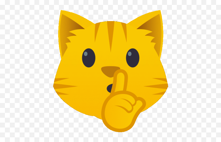 Quiet Cat Sticker - Quiet Cat Joypixels Discover U0026 Share Gifs Emoji,Happy Cat Clipart