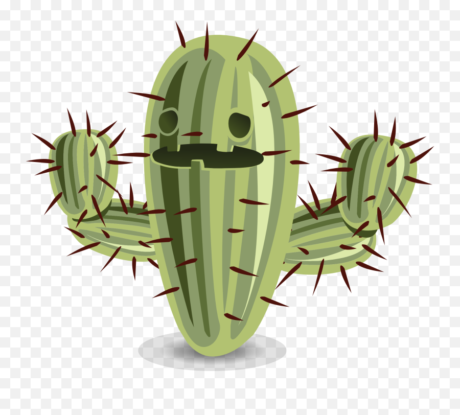 Cactus Clipart Png Transparent - Cactus Face Cartoon Emoji,Cactus Clipart