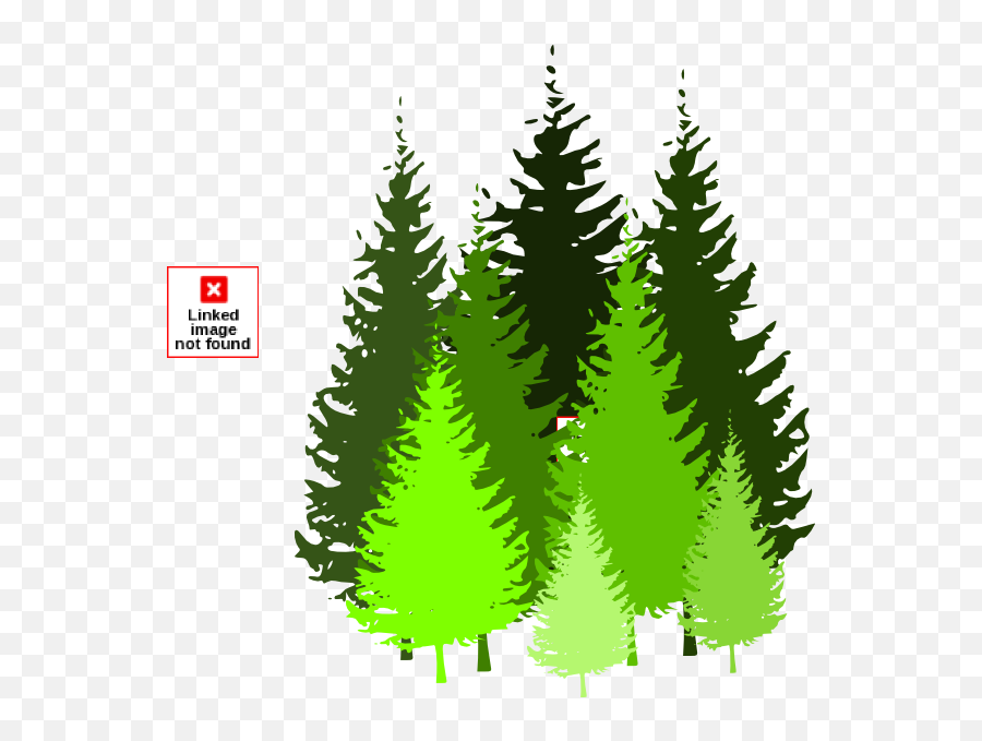 Pine Tree Grouping By Atom Clip Art At Clkercom - Vector Pine Tree Color Silhouette Emoji,Atom Clipart
