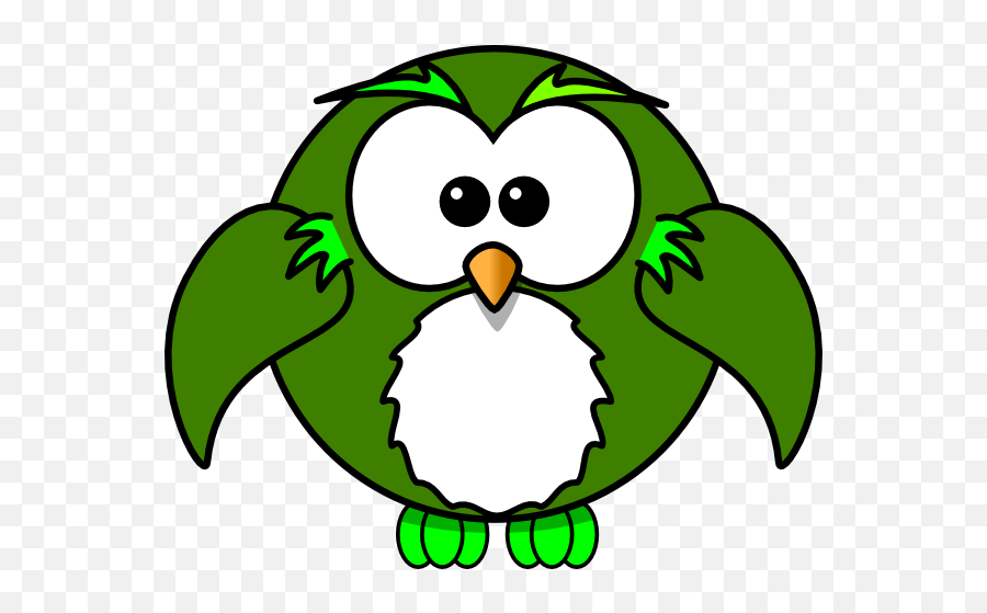 Owl - Owl Green Clipart Emoji,Owls Clipart