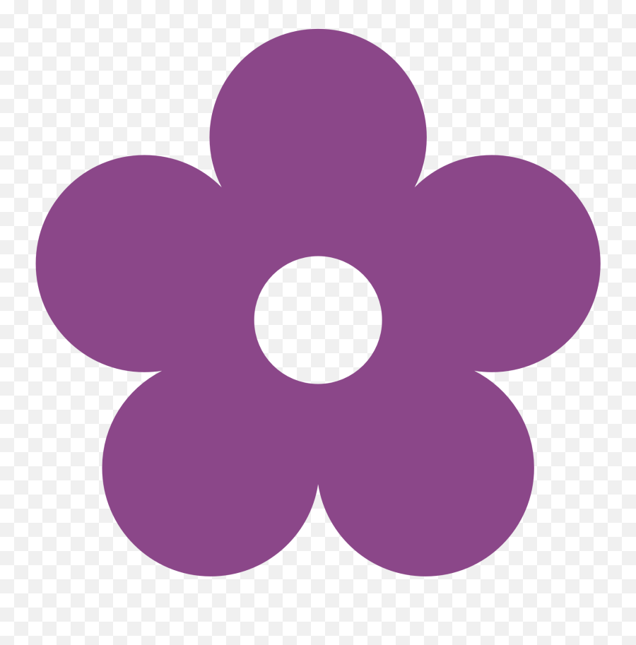 Clip Art Purple Flower - Blue Flower Clipart Emoji,Hello Kitty Clipart