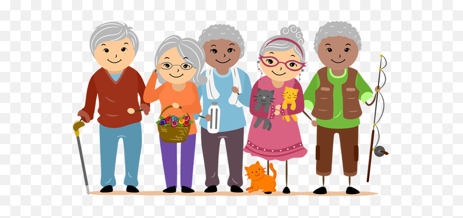 Old - Transparent Senior Citizen Png Emoji,People Clipart