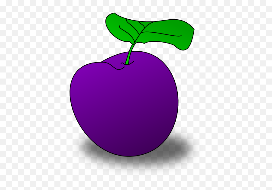 Plum Fruit Clipart - Clip Art Plum Emoji,Fruit Clipart