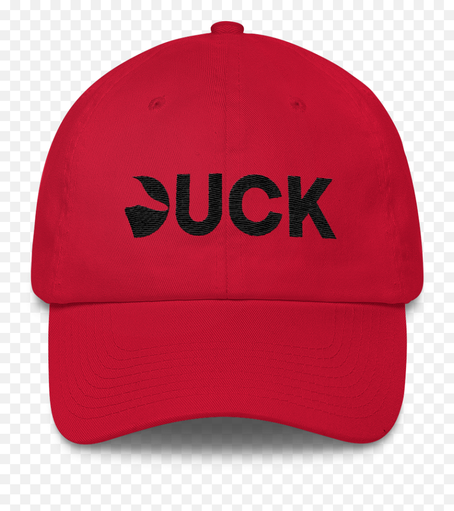 Duck Logo Six Panel Twill Cap - Redblack U2014 Dorian Emoji,Red And Black Logo