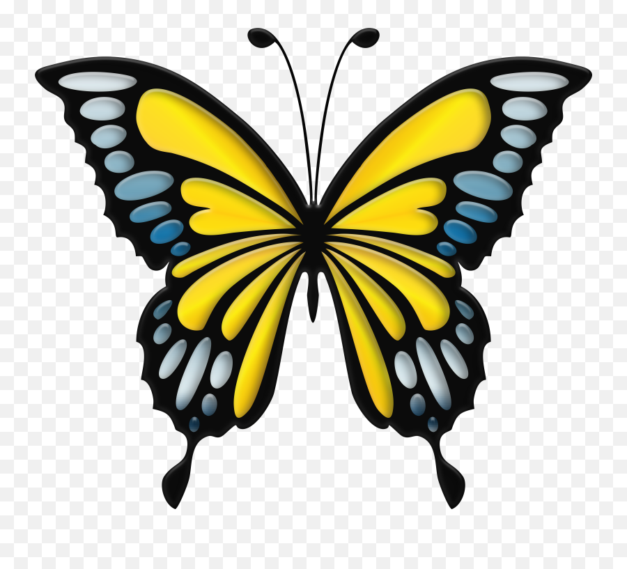 Butterfly Outline Clipart Emoji,Butterfly Outline Clipart