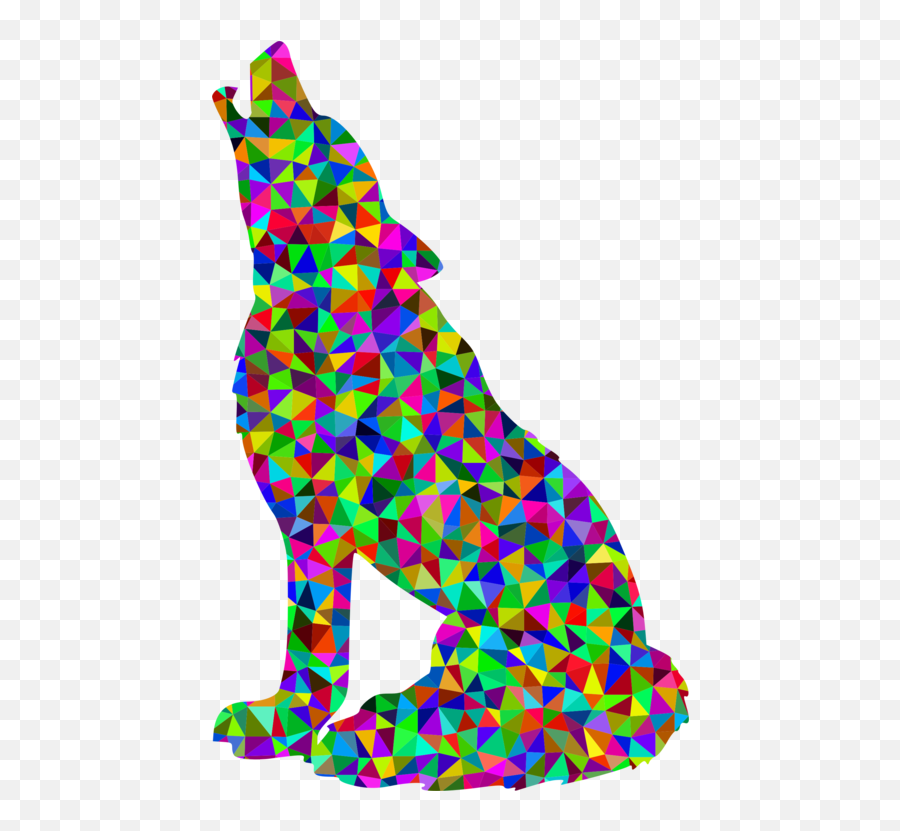 Wolf Clipart - Rainbow Thumbs Up Emoji Png Download Clipart Wolf Rainbow,Wolf Clipart