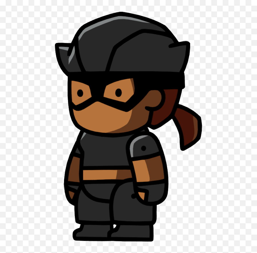 Scribblenauts Female Thief - Robber Png Scribblenauts Scribblenauts Character Png Transparent Background Emoji,Robber Clipart