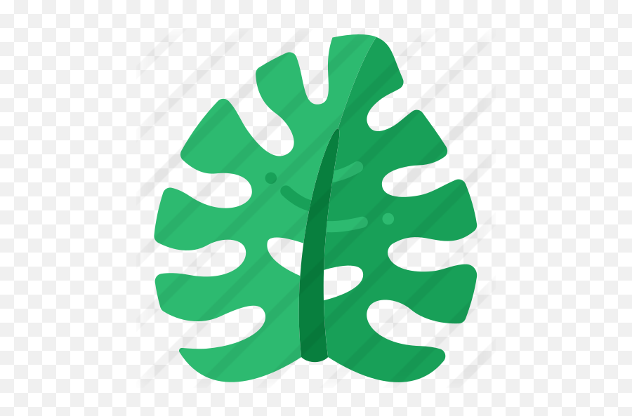 Monstera Leaf - Free Nature Icons Natural Foods Emoji,Monstera Leaf Png