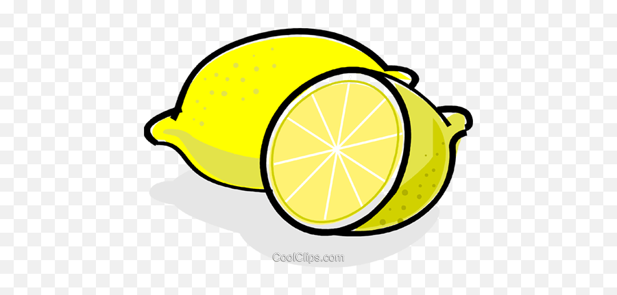 Sliced Lemons Royalty Free Vector Clip Art Illustration Emoji,Lemons Clipart
