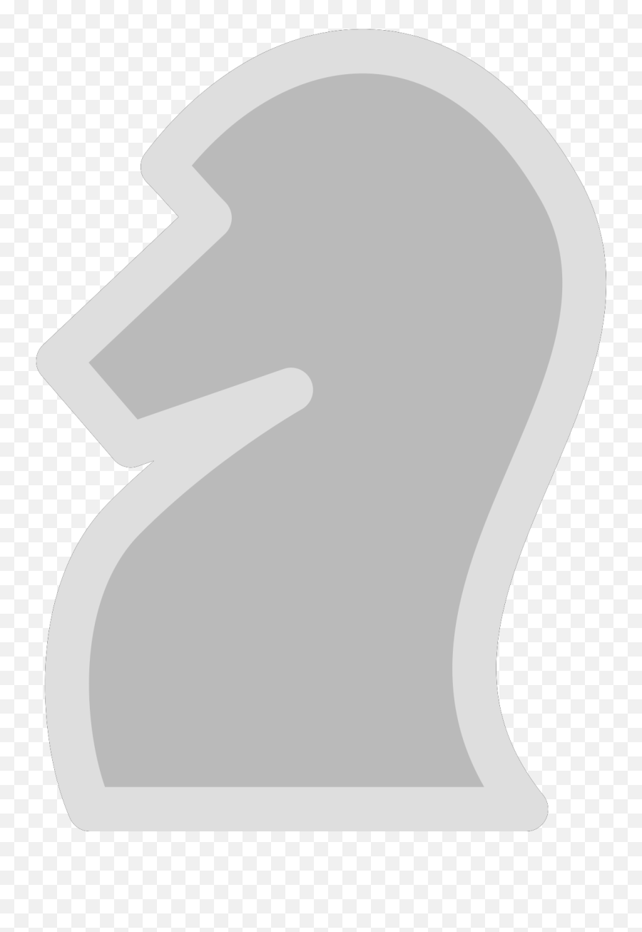 Chess Knight White Svg Vector Chess Knight White Clip Art Emoji,Knight Clipart Black And White