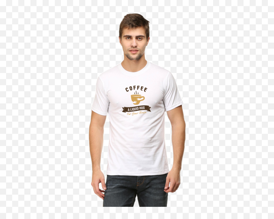Coffee - A Liquid Hug For Your Brain Menu0027s Tshirt Emoji,Vintage Logo T Shirts