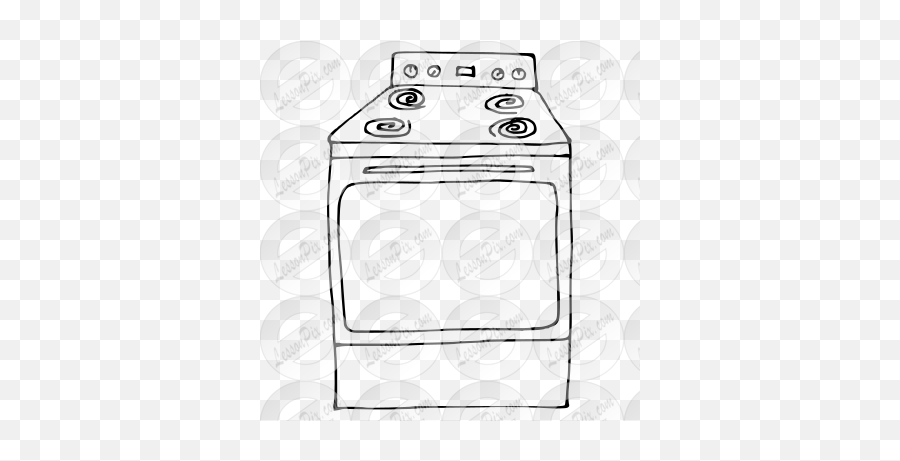 Oven Outline For Classroom Therapy Use - Great Oven Clipart Major Appliance Emoji,Oven Clipart