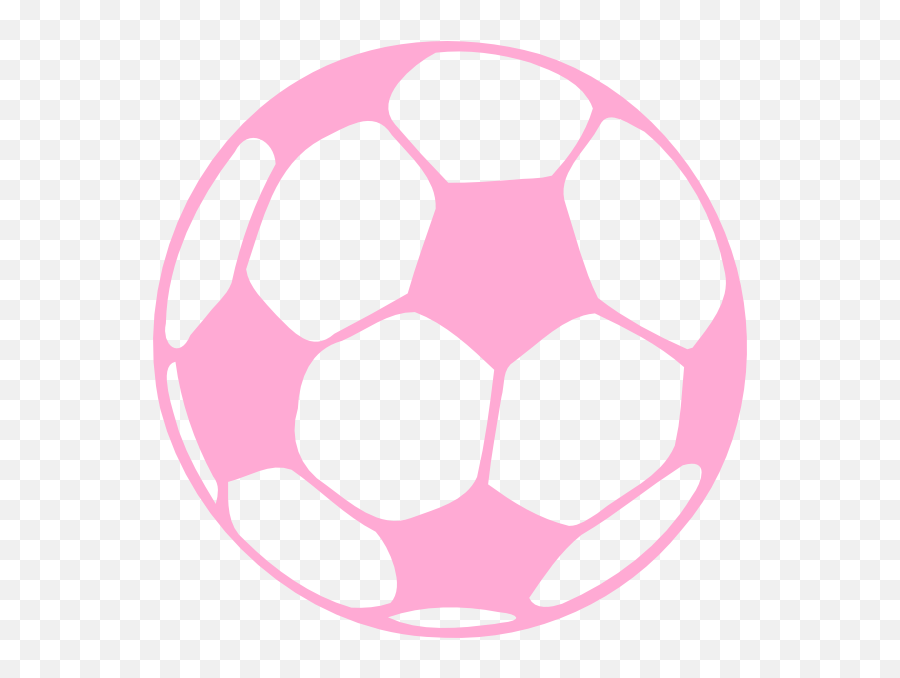 Pink Soccer Ball Clip Art At Clker - Clipart Pink Soccer Ball Emoji,Soccer Ball Clipart