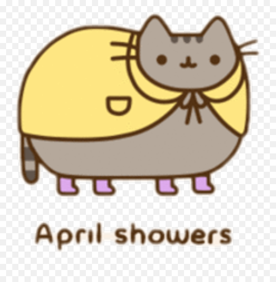 April Fools Day Pusheen Clipart Emoji,April Showers Clipart