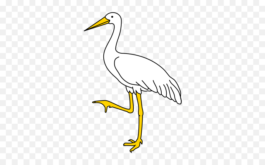 Crane Clip Art At Clker - Crane Clipart Black And White Emoji,Crane Clipart