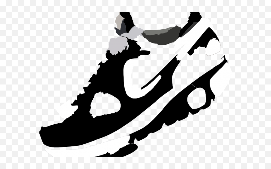 Nike Running Shoes Clipart Free Clipart - Running Shoe Vector Png Emoji,Shoes Clipart