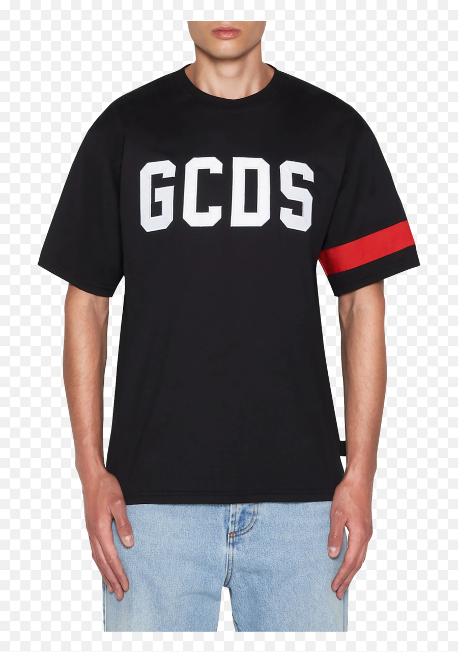 Gcds Logo Tee - Blackred T Shirt Gcds Emoji,Red And Black Logo