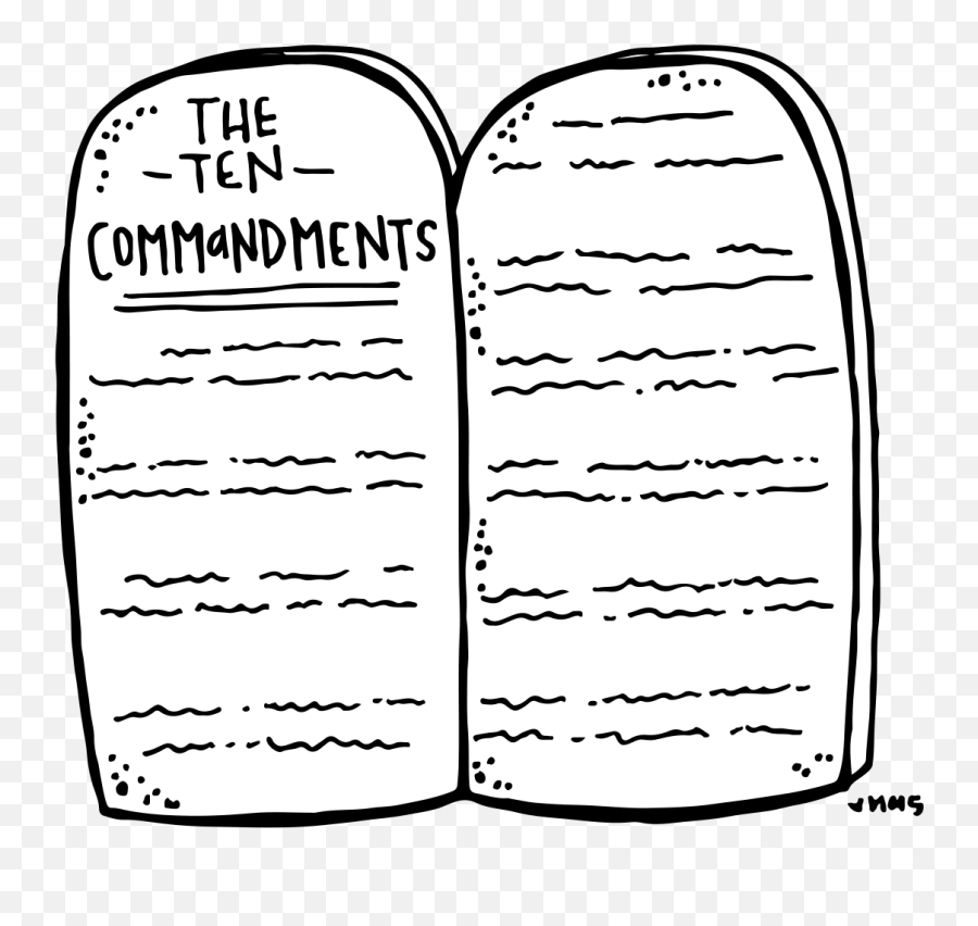 Melonheadz Lds Illustrating - Ten Commandments Clipart Transparent Emoji,Book Of Mormon Clipart
