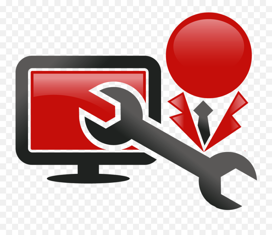 Download Hd Computer Mechanic Cliparts - Computer Repair Logo Transparent Emoji,Computer Repair Logo