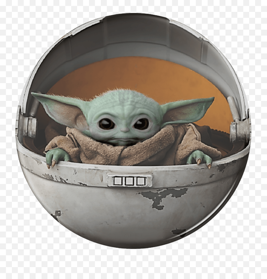 Baby Yoda Png Transparent - Baby Yoda Badge Emoji,Baby Yoda Png