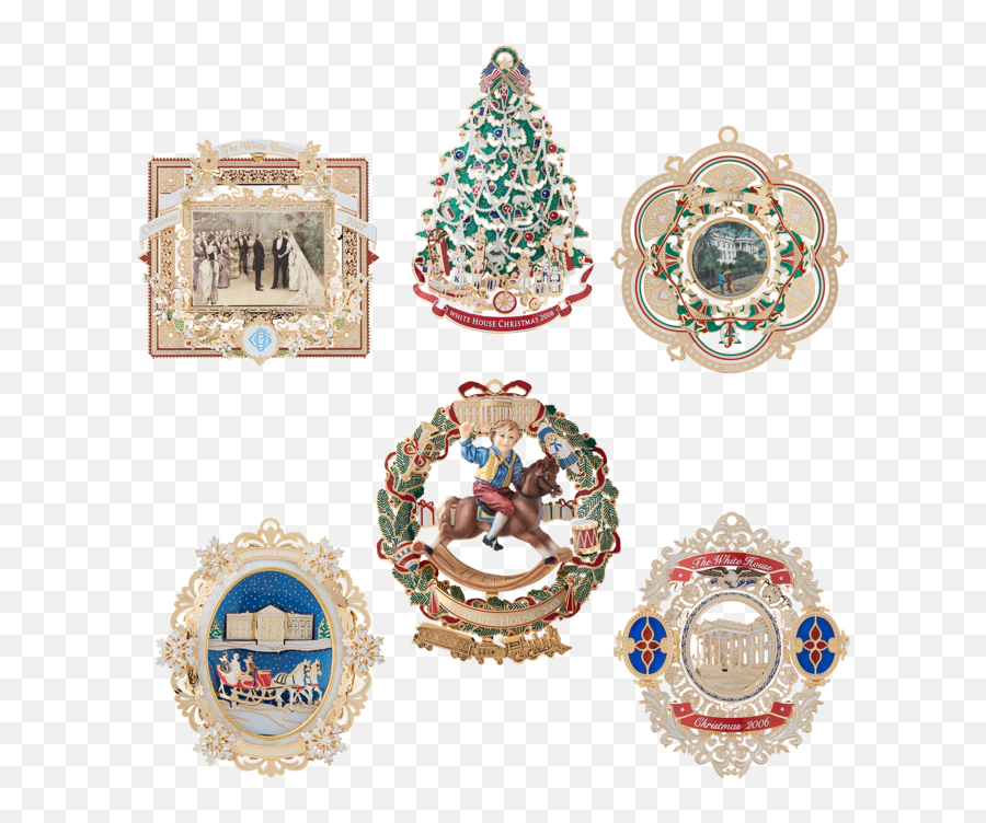 2005 White House Christmas Ornament The South Facade - 2005 White House Ornament Emoji,Christmas Decor Png