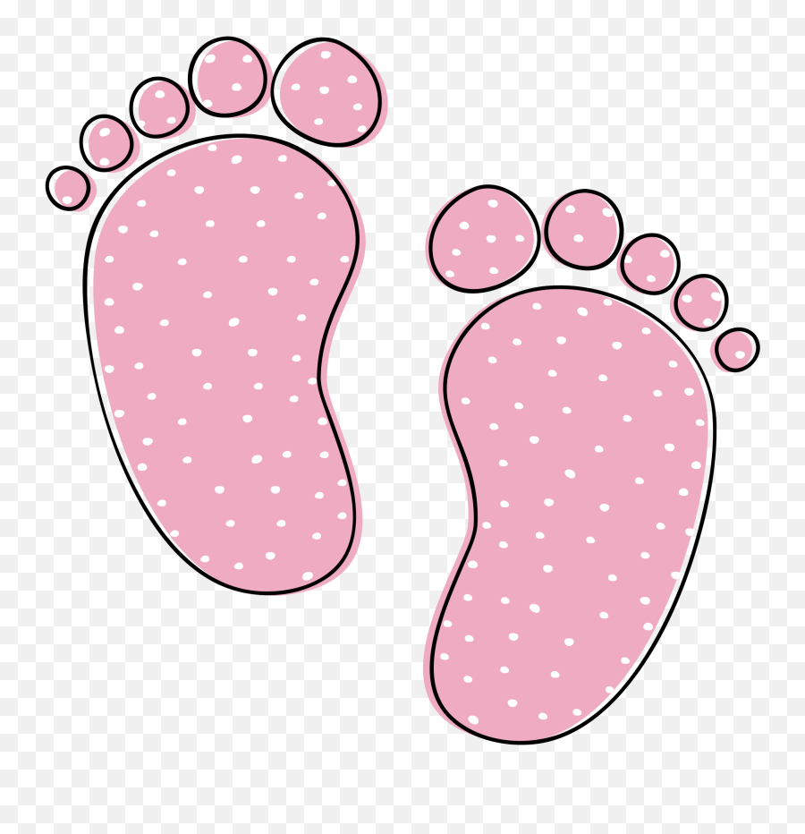 Baby Feet Clipart - Pink Baby Feet Clipart Emoji,Feet Clipart