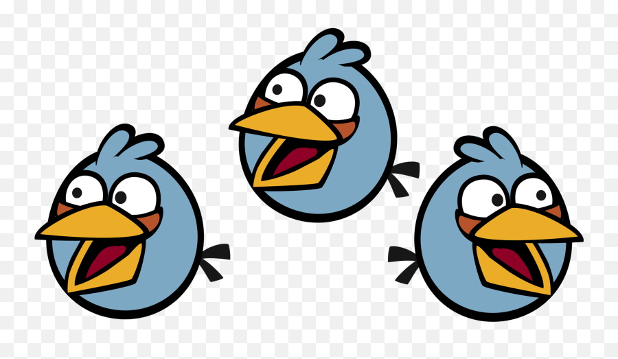 Angry Birds Game The Blues Transparent Emoji,Angrybird Clipart