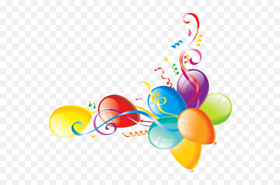 Balloons Clipart Corner - Corner Birthday Balloons Png Emoji,Ballons Clipart