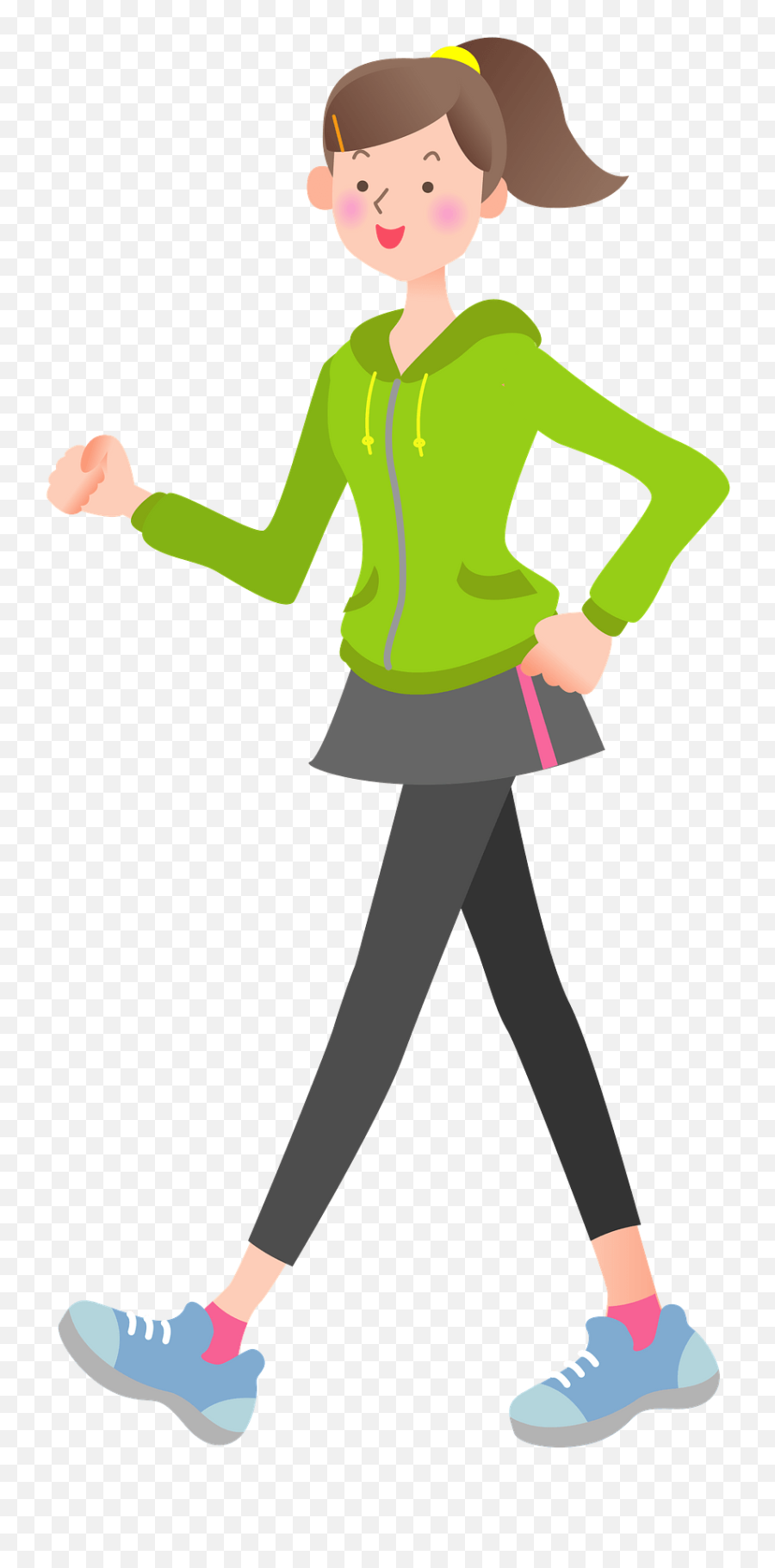 Girl Is Walking Clipart - Translucent Girl Walking Cartoon Emoji,Walking Clipart
