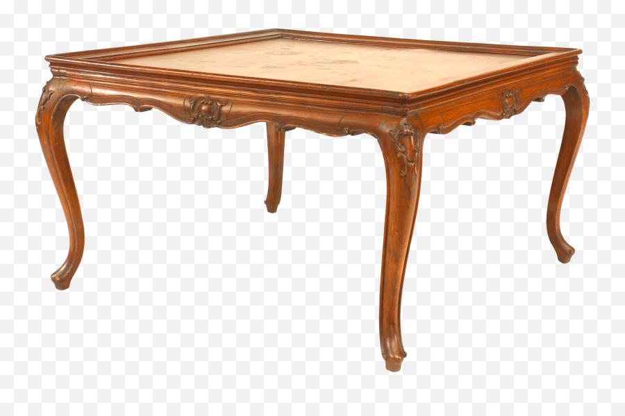 French Louis Xv Walnut Coffee Table Emoji,Cafe Table Png