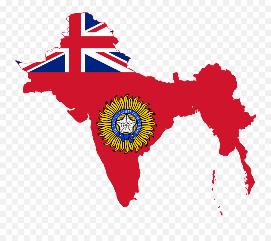 Fileflag Map Of British Raj Indiapng - Wikimedia Commons Emoji,Blank Flag Png