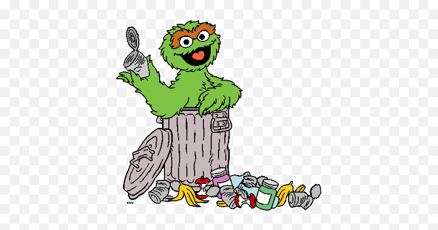 Can - Oscar The Grouch Garbage Clipart Emoji,Trash Can Clipart