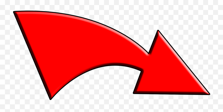 Red Arrow Png Transparent Background - Curve Arrow Png Red Emoji,Red Arrow Png