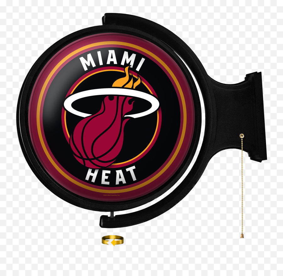 Miami Heat Original Round Rotating Lighted Wall Sign - Language Emoji,Sacramento Kings Logo
