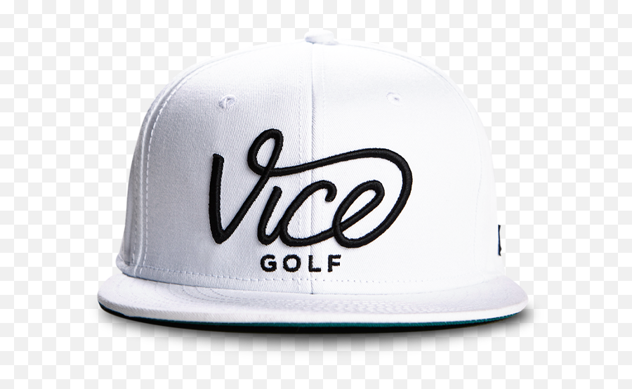 Vice Golf Caps Crew White Cap Vice Golf - Solid Emoji,Vice Logo