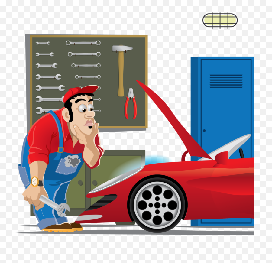 Car Repair Vector Png Clipart Car - Mechanic Clipart Emoji,Mechanic Clipart