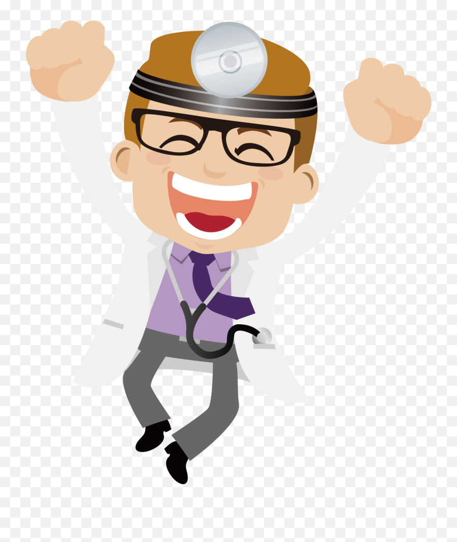 England Clipart Doctor - Excited Doctor Cartoon Full Size Doctor Excited Png Emoji,Doctor Clipart